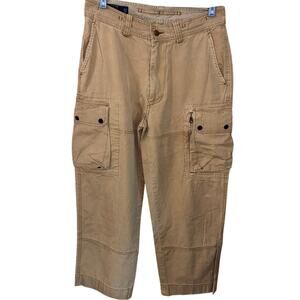 Vintage Polo Ralph Lauren men’s Cargo Pants Trousers Cargo Khaki Brown 33/30